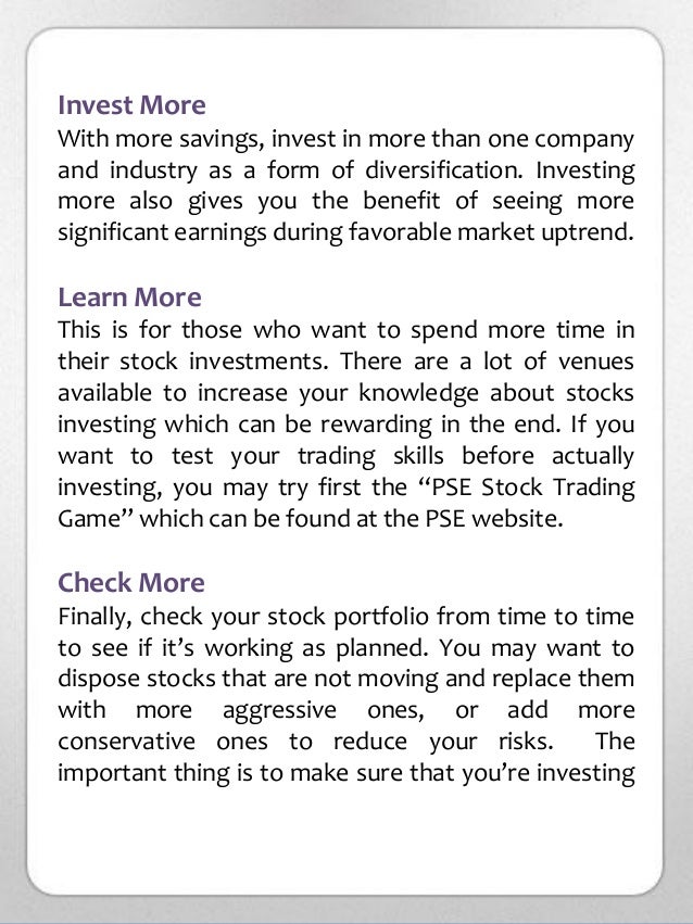Stock Market Investment For Beginners Philippines - Investing in Philippine Stock Market this 2021 | For ... : To do this, you will incur $50 in trading costs—assuming the fee is $10—which is equivalent.