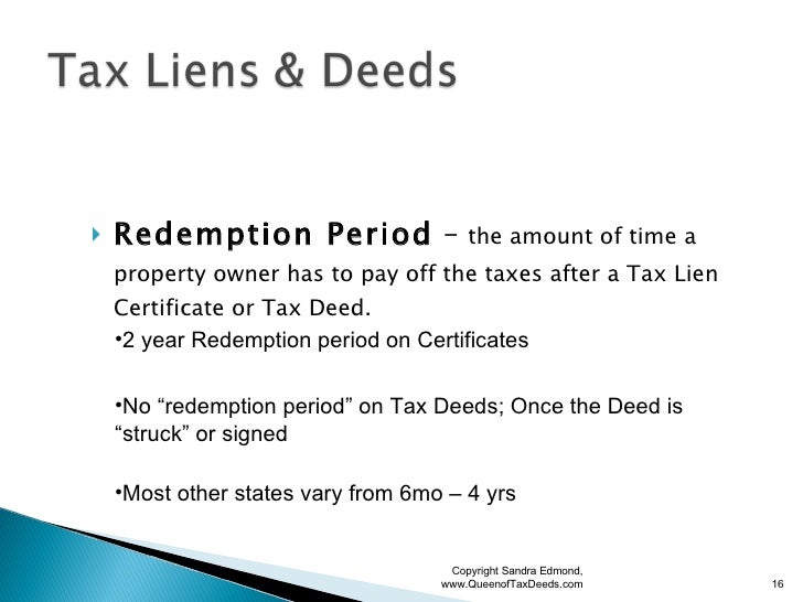 Investing In Tax Deeds Seminar For Brevard Co Presentation Used