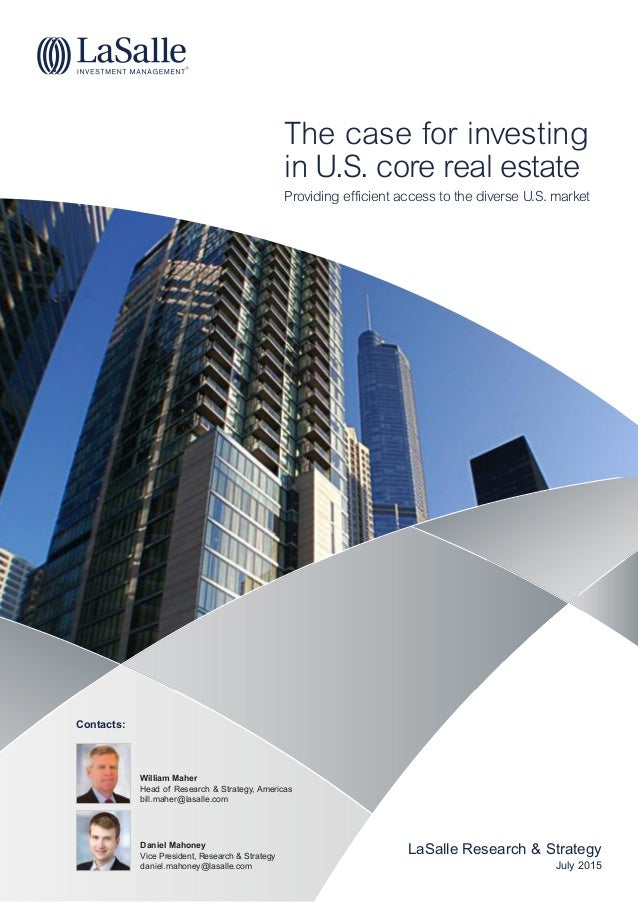 Investing in US core real estate