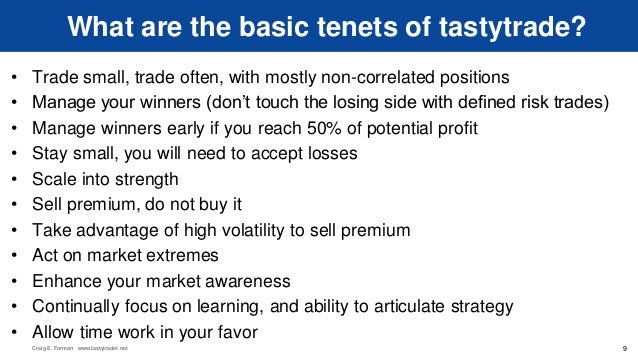 Tastytrade weekly options