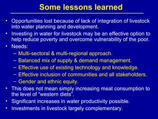 Investing in water to support livestock sector growth in sub-Saharan Africa