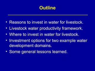 Investing in water to support livestock sector growth in sub-Saharan Africa