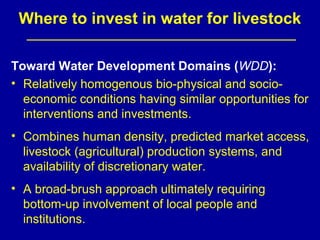 Investing in water to support livestock sector growth in sub-Saharan Africa