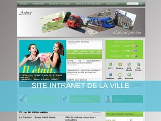 SITE INTRANET DE LA VILLE
 