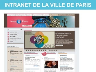 INTRANET DE LA VILLE DE PARIS
 