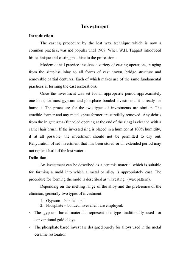 dental Investment materials/ orthodontic course by indian dental acad…