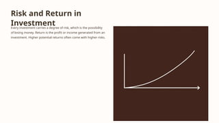 Investment-Its Components,Economic Development,Types of Risks | PPTX