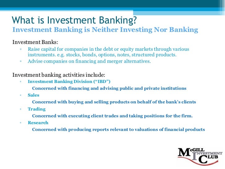 investment banking workflow investment banking 101 f08 investment banking workflow investment banking 101 f08