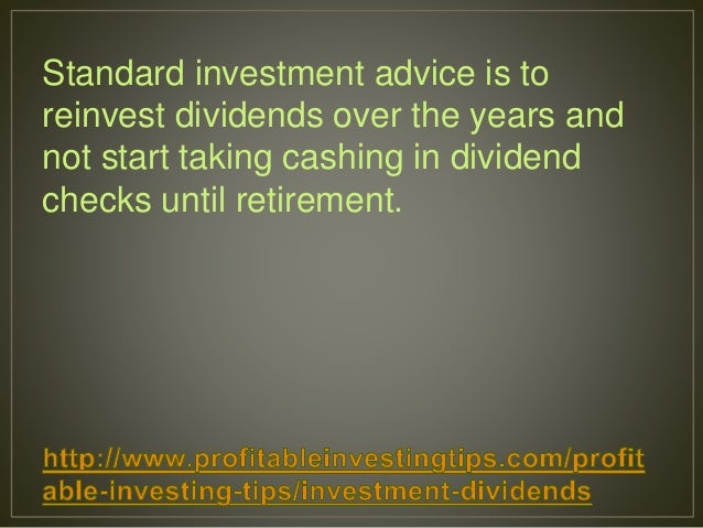 Investment Dividends - 웹