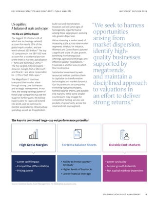 Goldman Sachs Asset Management Investment Outlook 2026 | PDF