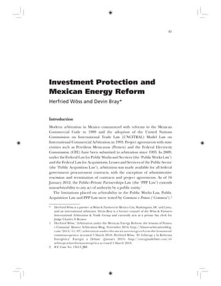 Investment Protection and the Mexican Energy Reform