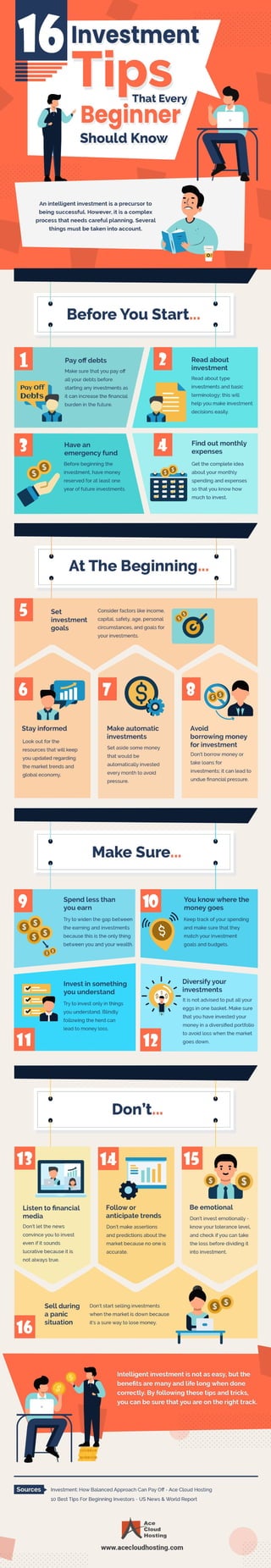 Investment Tips For Beginners Infographic