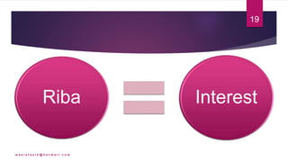 Interest Riba Islamic Investment Venues | PPTX