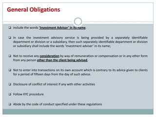 Investment advisors regulations 2013 | PDF