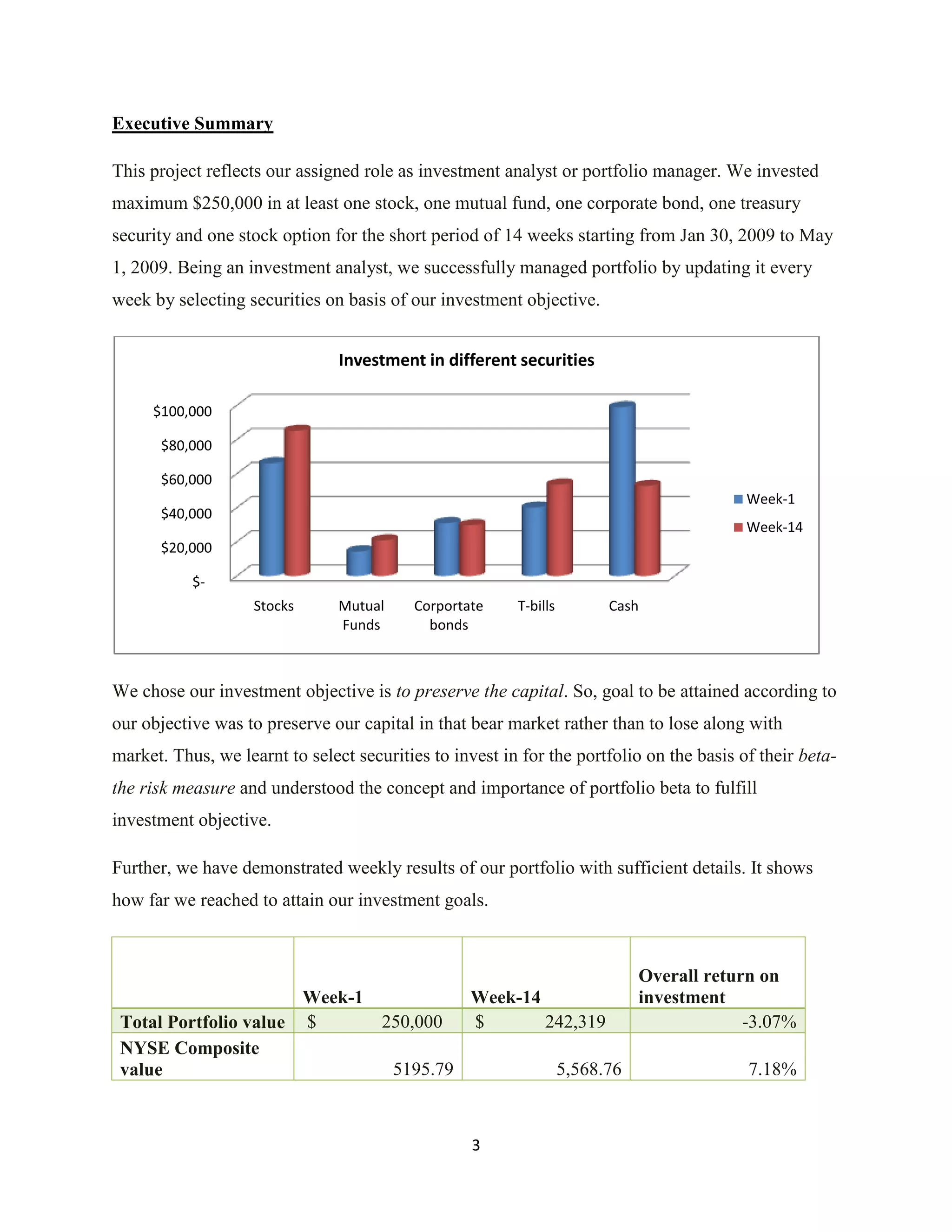 Investment Analysis Final Project