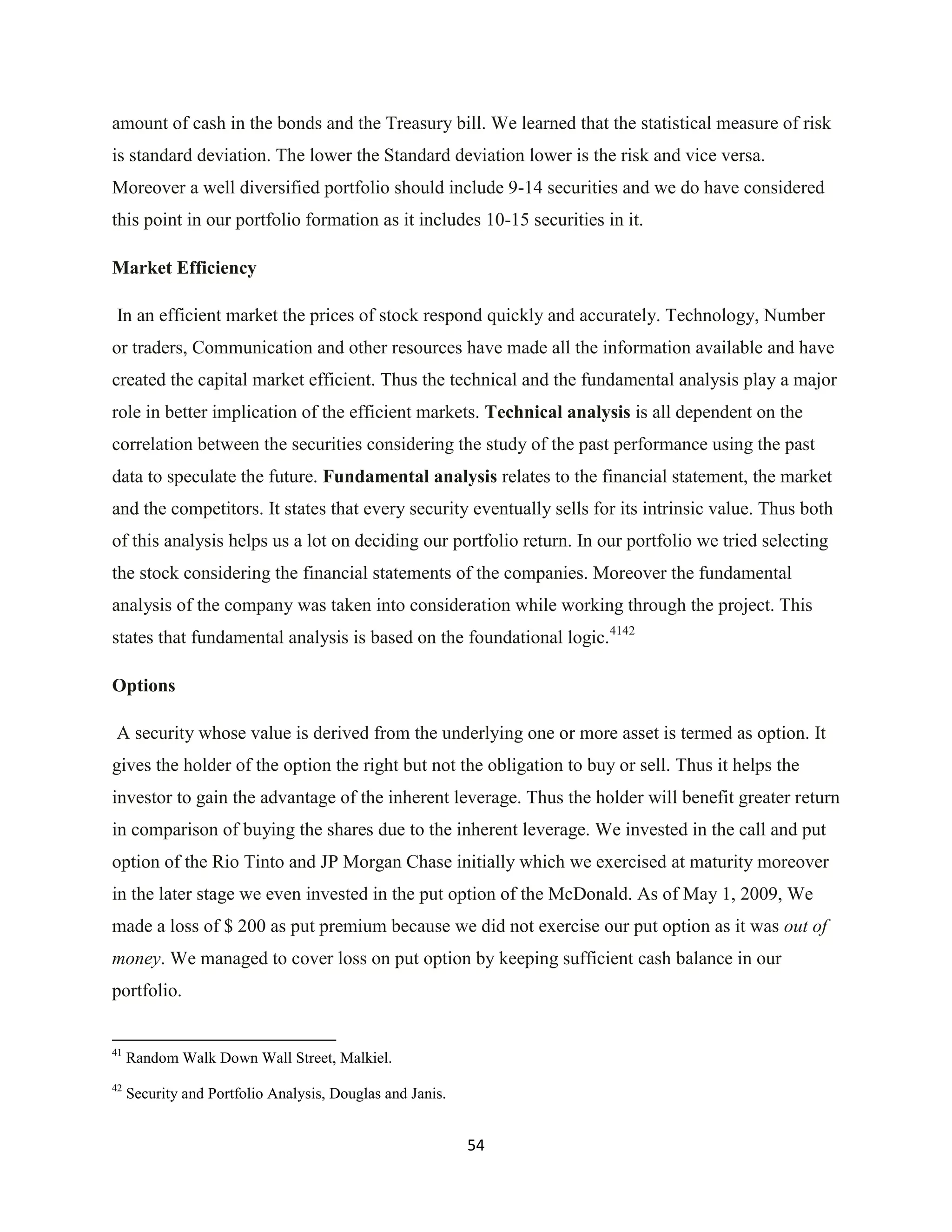 Investment Analysis Final Project