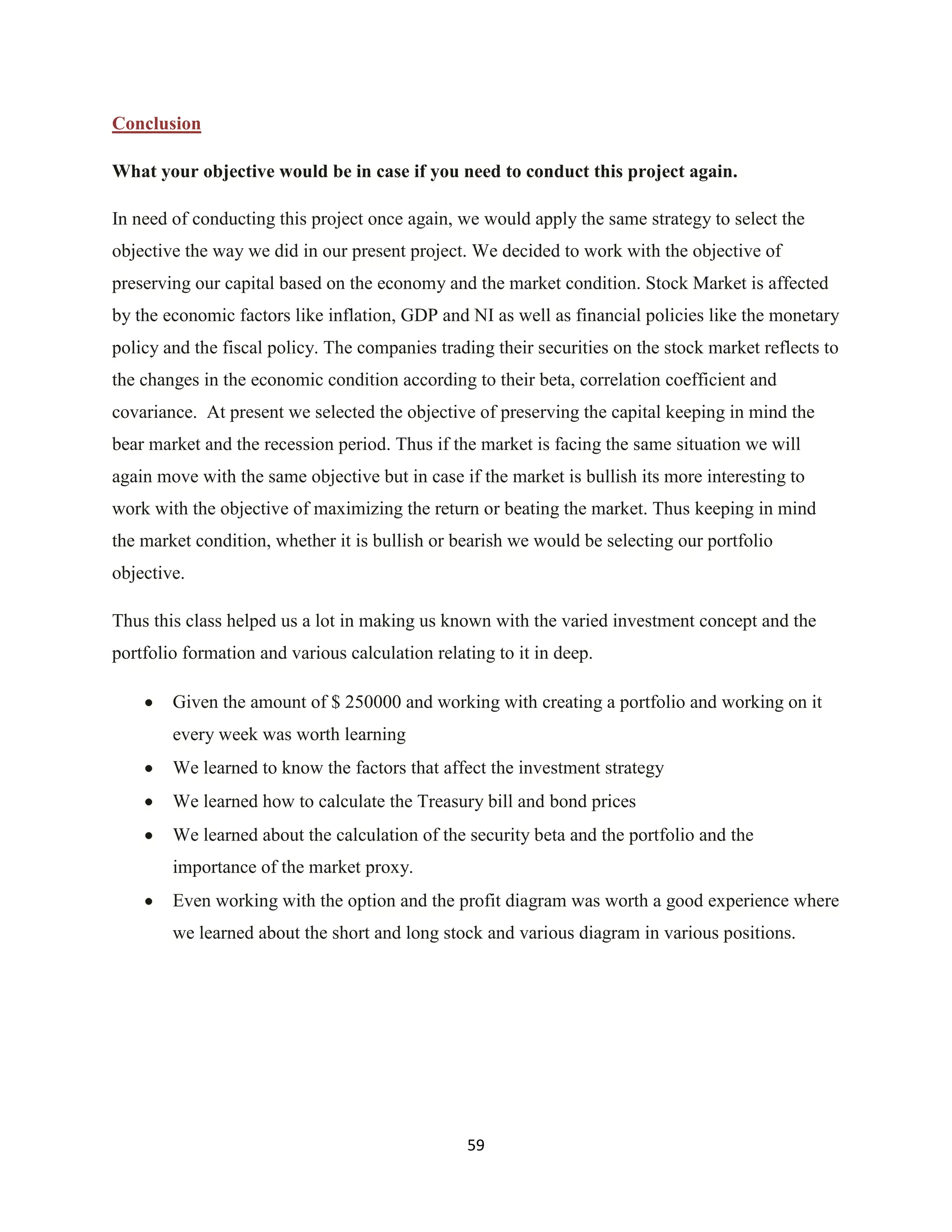 Investment Analysis Final Project