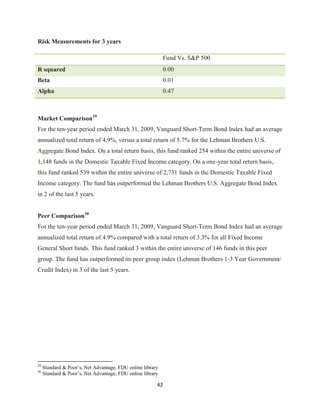 Investment Analysis  Final Project