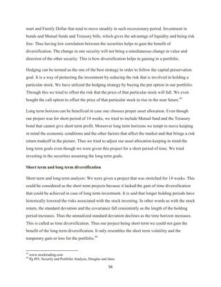 Investment Analysis  Final Project