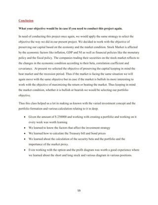 Investment Analysis  Final Project