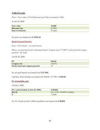 Investment Analysis  Final Project