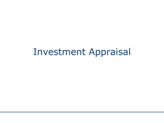 Investment Appraisal 
