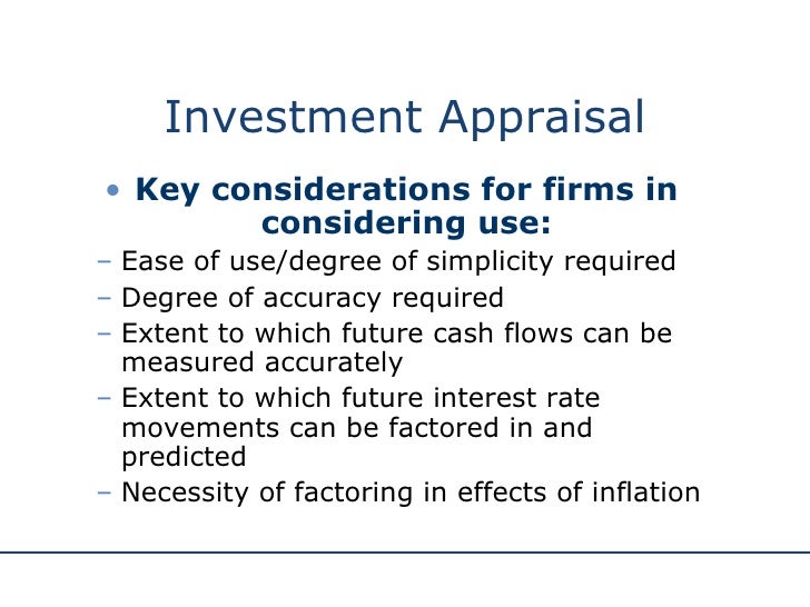 Investment Appraisal