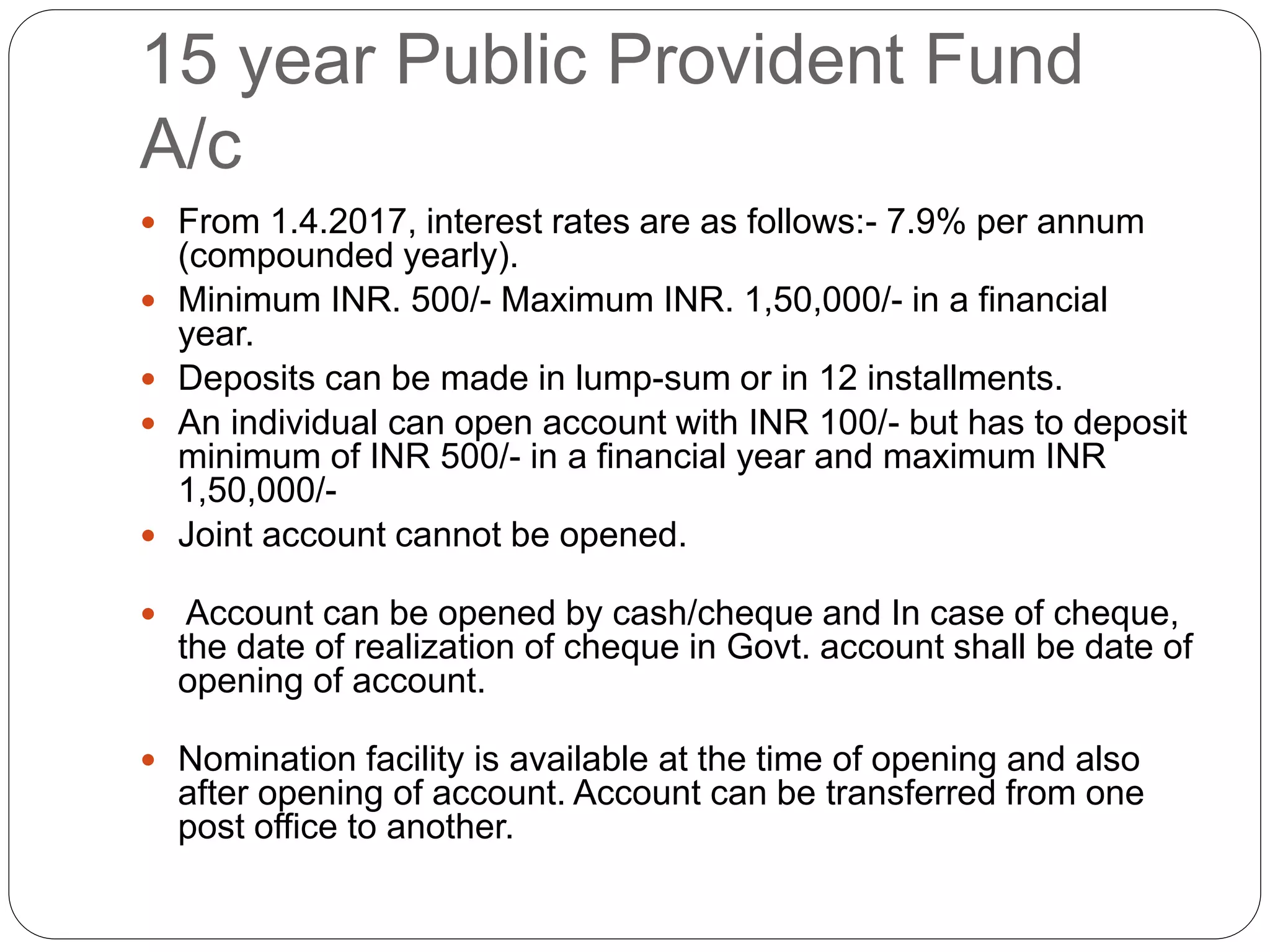 Investment avenues PPT