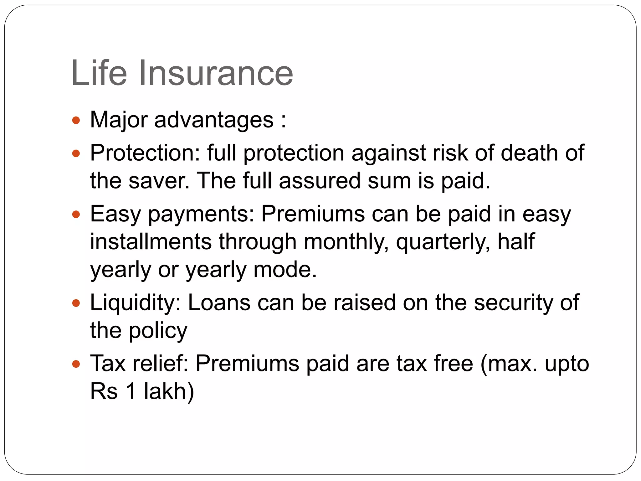 Investment avenues PPT