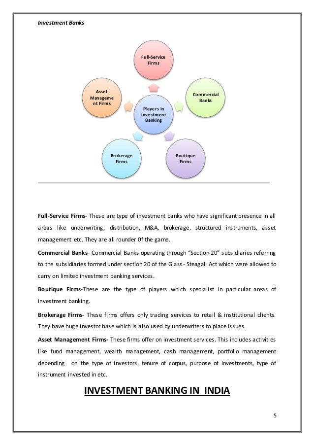 Investment Banking In India