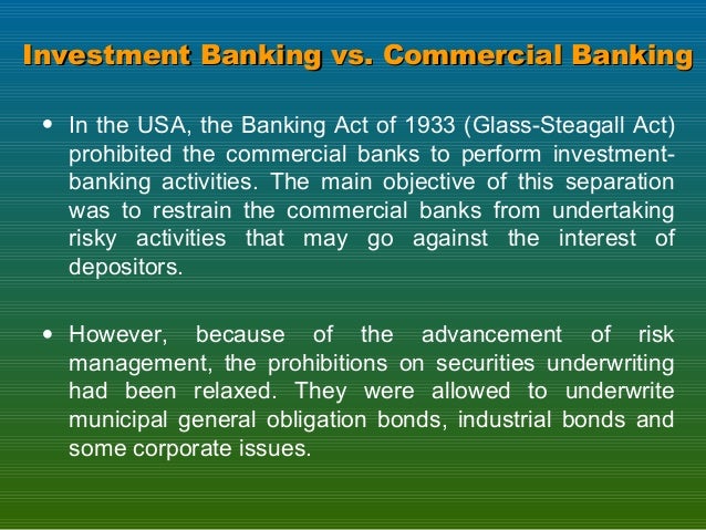 Investment Banking An Overview