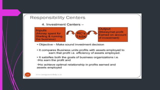 Investment Centres Example Investment center | PPTX