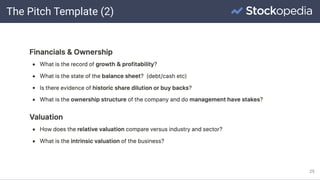 The Pitch Template (2)
25
 