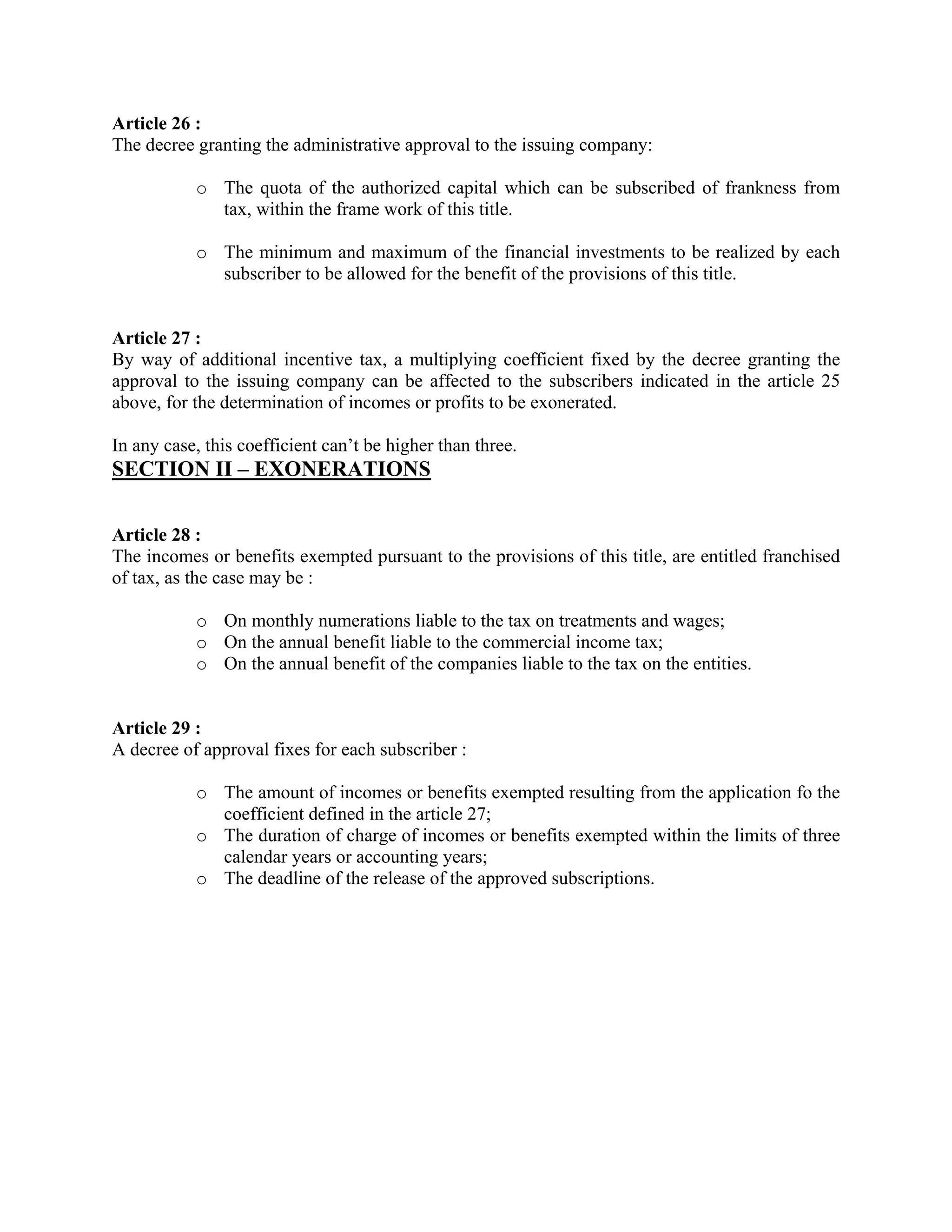 Investment Code Djibouti