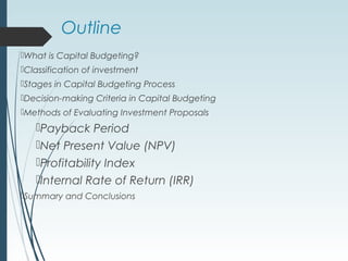 Investment decision | PPT