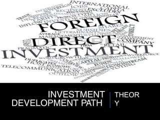 INVESTMENT
DEVELOPMENT PATH
THEOR
Y
 