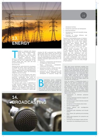 Investment Opportunities In Tanzania | PDF