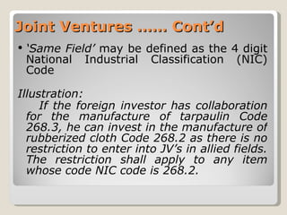 Nic Code Investment in india overview | PPT