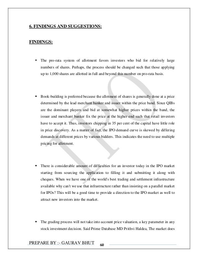 investment in ipo an analysis initial public offer by gaurav bh ipo full form