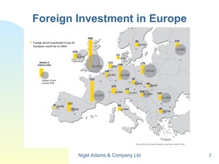 Foreign Investment in Europe Nigel Adams & Company Ltd 