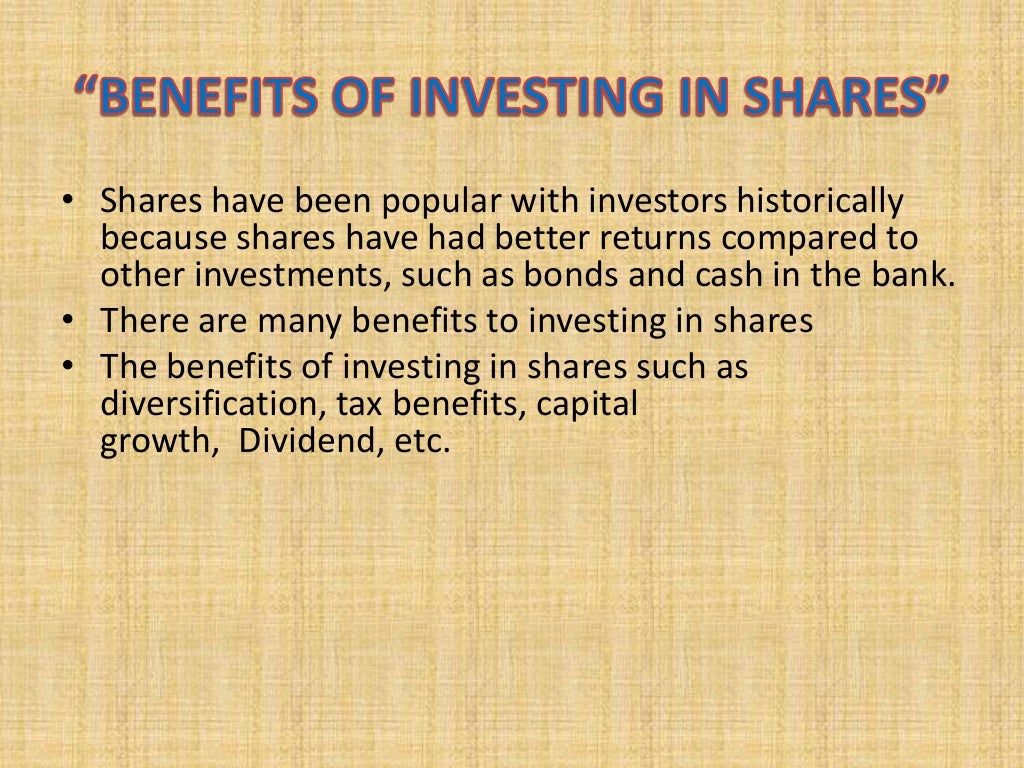 Investment in shares