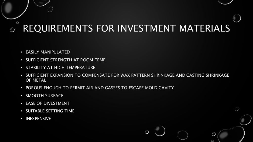 Investment Materials