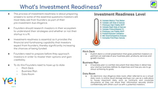 Investment Readiness for Startups | PDF
