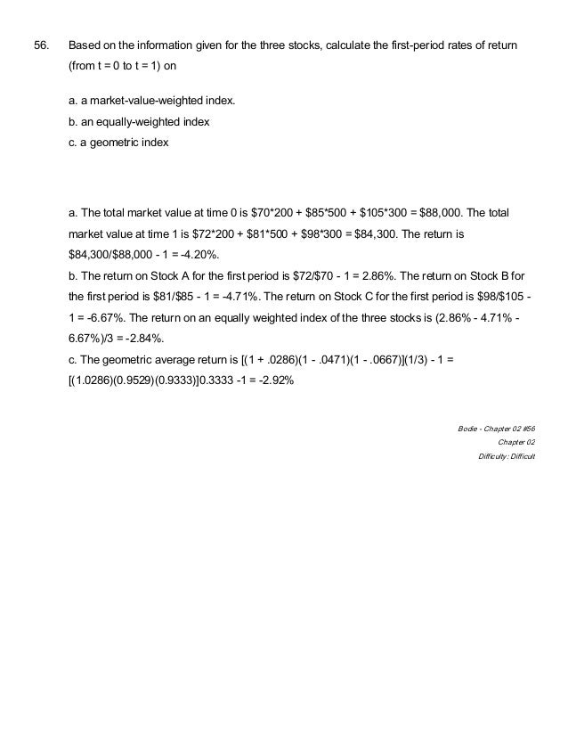 Investments Canadian 7th Edition Bodie Test Bank