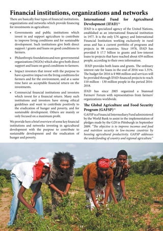 Investments in small scale sustainable agriculture | PDF