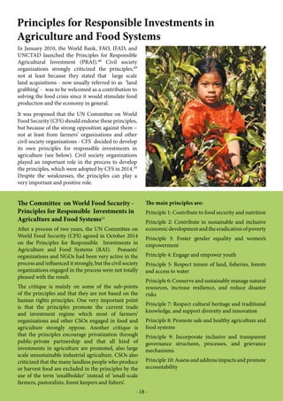 Investments in small scale sustainable agriculture | PDF