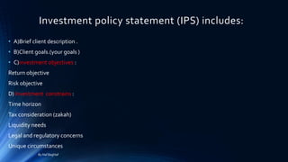 Ips Statement Investment strategy and tactics | PDF