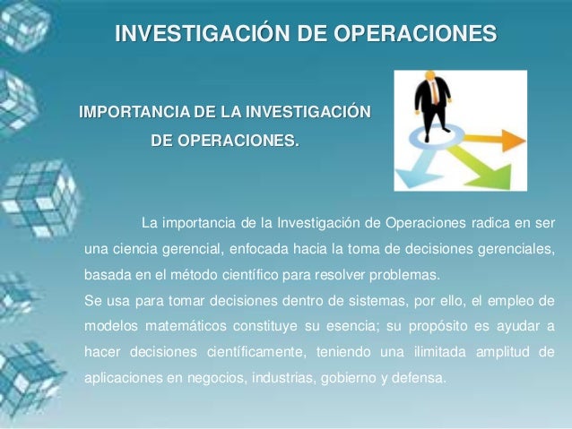 Investigación de operaciones