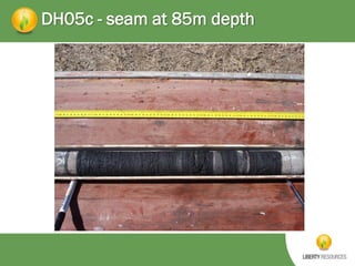 DH05c - seam at 85m depth

 