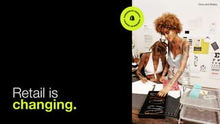Retail is
changing.
Coco and Breezy
 